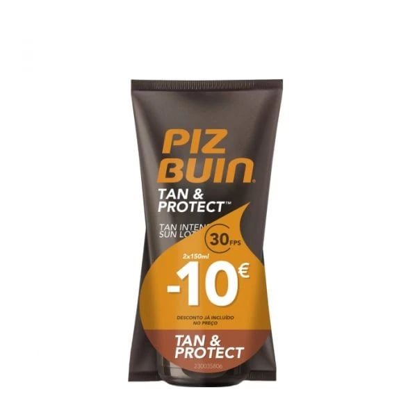 Piz Buin Tan & Protect Duo Loção solar intensificadora do bronzeado SPF30 2 x 150 ml com Desconto de 10€ 7126243.webp
