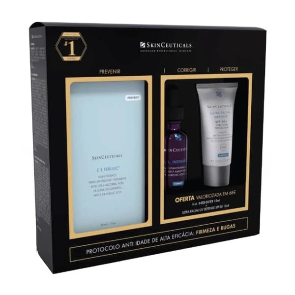 Skinceuticals Prevent C E Ferulic Sérum 30 ml com Oferta de Correct H.A. Intensifier Sérum 15 ml + Protect Ultra Facial IV Defense SPF50 15 ml 7134742.webp