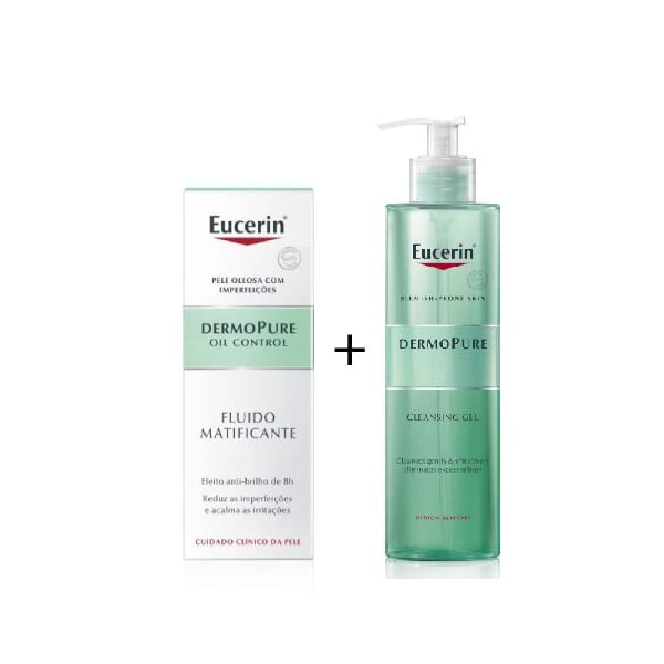 Eucerin Dermopure Fluido Matificante 50 ml + Gel Limpeza 200 ml Preço Especial 7287755.webp