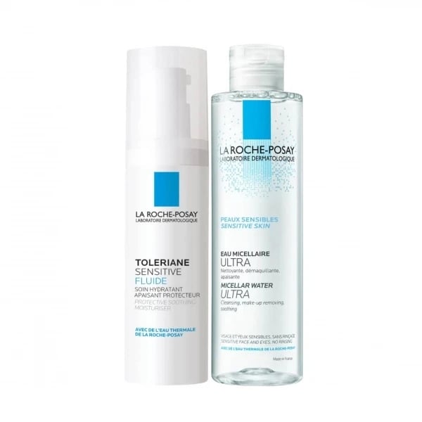 La Roche-Posay Toleriane Sensitive Fluido protetor calmante pele sensível 40 ml com Oferta de Água micelar 1 Unidade(s) la-roche-posay-rotina-pele-sensivel-IC0EQ.webp