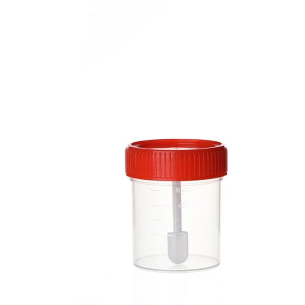 Colheita  Boião Para Fezes Com Espátula 100 ml 