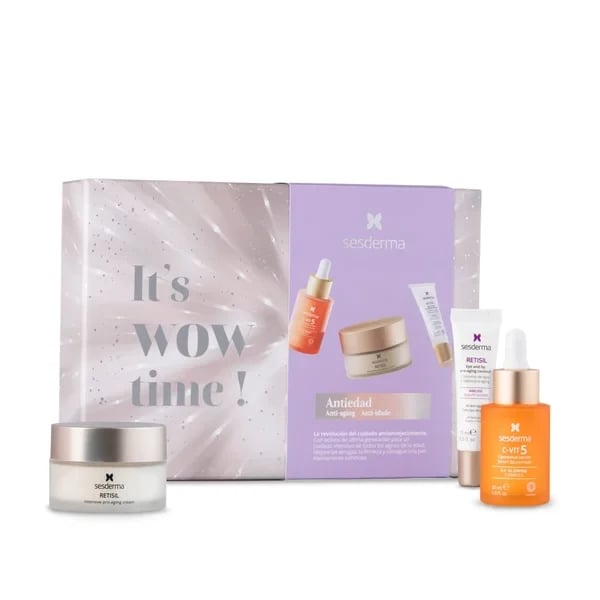 Sesderma Coffret C-VIT 5 Sérum lipossomado 30 ml + Retisil Creme intensivo pro-aging 50 ml + Retisil olhos e lábios pro-aging 15 ml