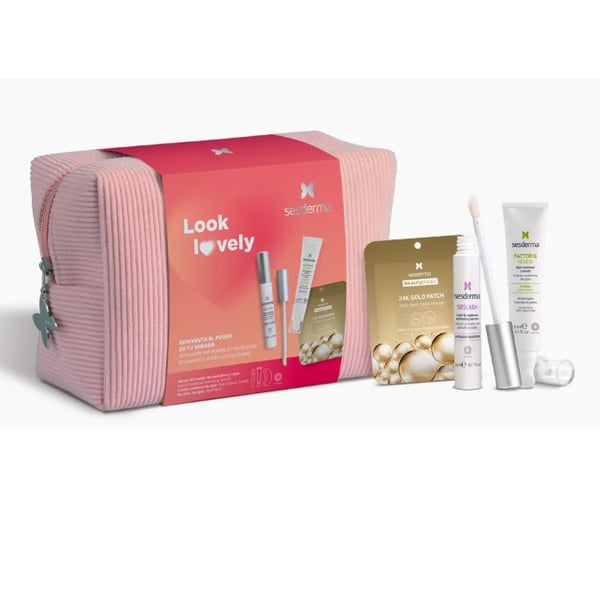 Sesderma Coffret Seslash Sérum 5ml + Factor G Creme contorno de olhos 5 ml + Beauty Treats Patches