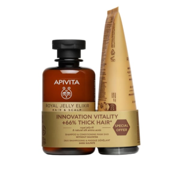 Apivita Pro Royal Jelly Elixir Shp & Cond -20%