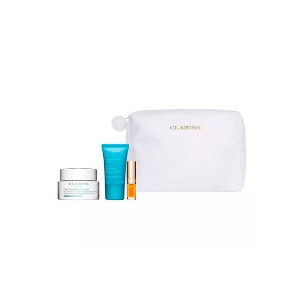 <mark>Clarins</mark> Cry-Fls Cr-Msk 75ml+ HydEssCrDes 15ml+Lip C Oil 01