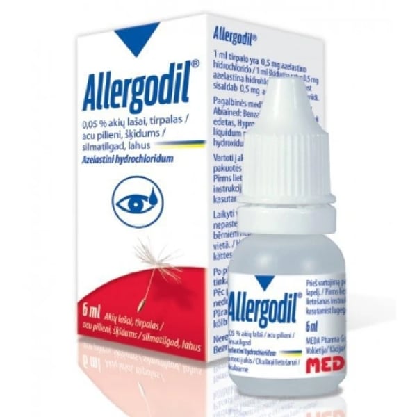 Allergodil, 0,5 mg/ml Solução Colírio 6 ml 