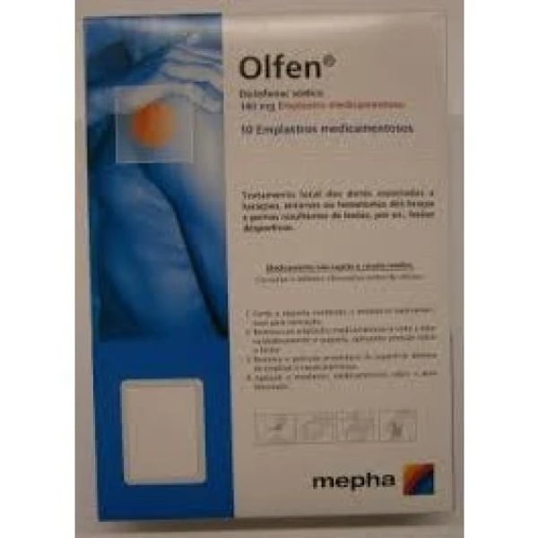 Olfen 140 mg 10 Saqueta Emplastro Médico