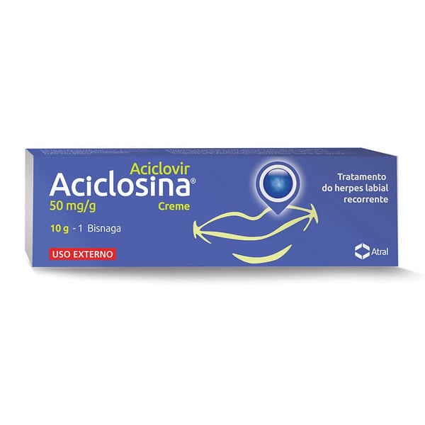Aciclosina, 50 mg/g-10 g x 1 Creme bisnaga
