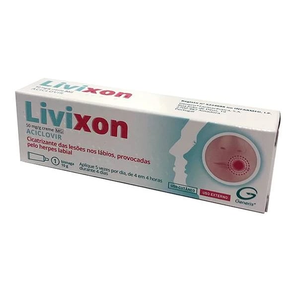 Livixon MG 50 mg/g Bisnaga Creme 10 g