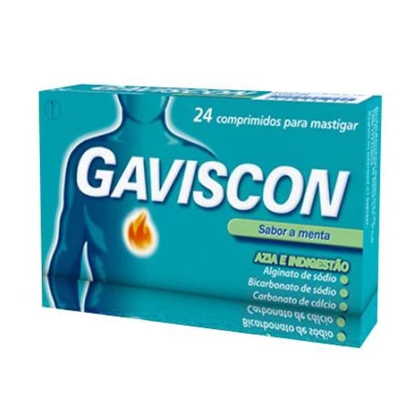 Gaviscon 250/133,5/80 mg x 24 Comprimidos Mastigáveis