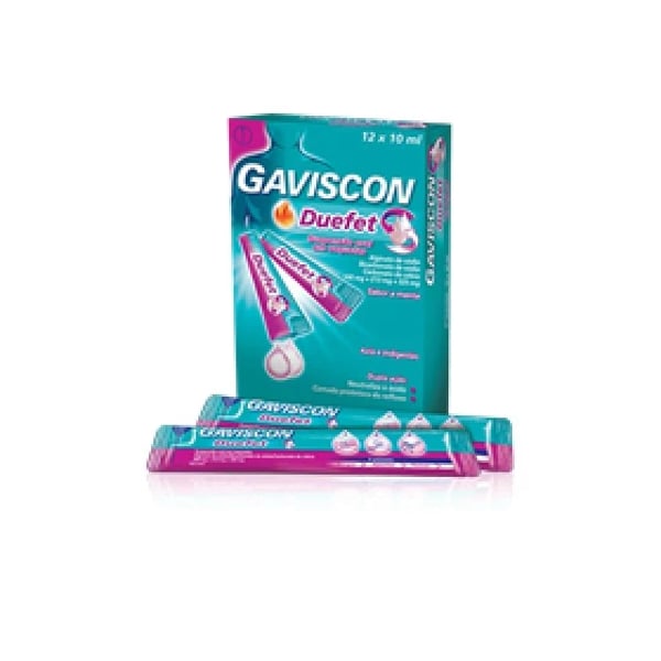 Gaviscon Duefet 500/213/325 mg x 12 Saquetas Suspensão Oral
