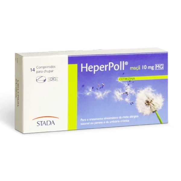 Heperpoll Maçã MG 10 mg x 14 Comprimidos Chupar