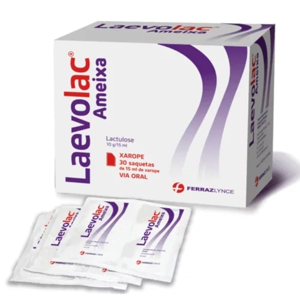 Laevolac Ameixa  666,7 mg/ml Saqueta Xarope 15 ml x 30