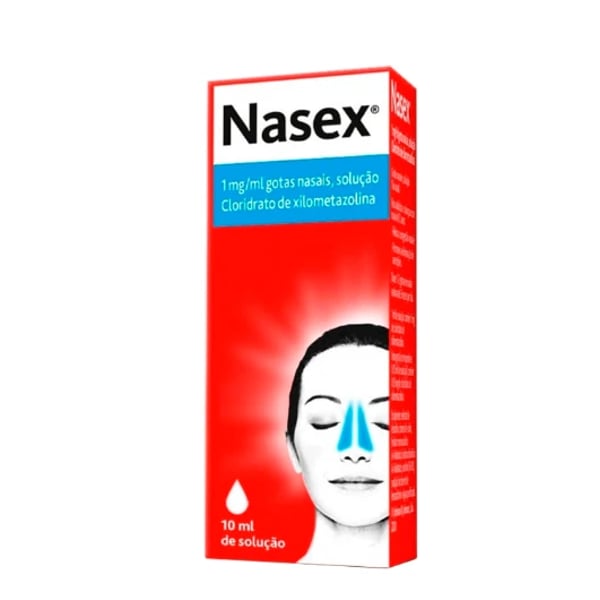 Nasex 1 mg/ml Solução Nasal Gotas 10 ml