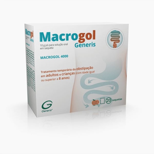 Macrogol Generis 10000 mg  20 saquetas pó solução oral