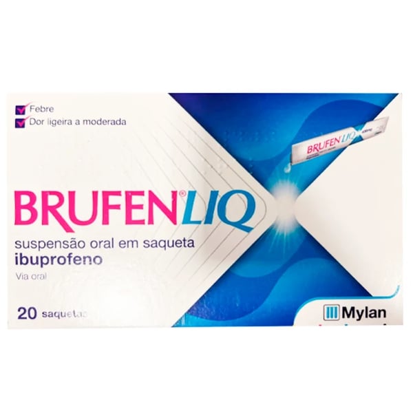 Brufen Liq Suspensão Oral 200 mg/10 ml 20 Saquetas 10 ml