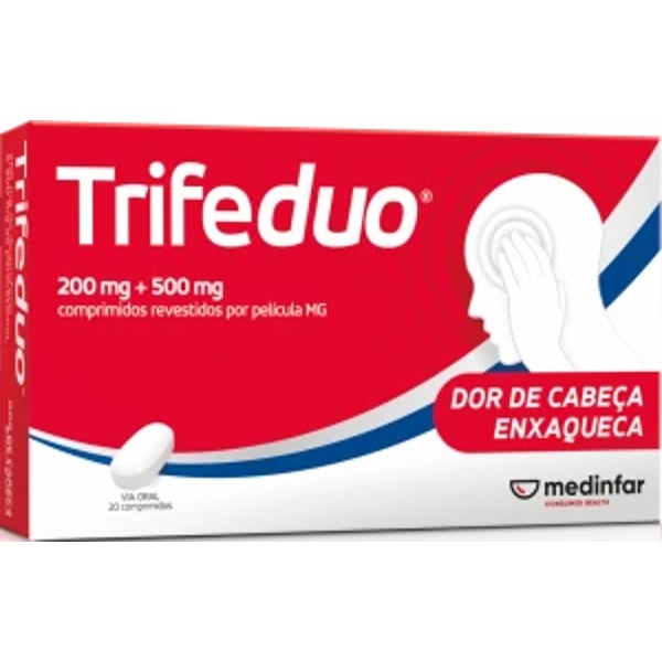 Trifeduo 200 mg + 500 mg 20 Comprimidos Revestidos Película