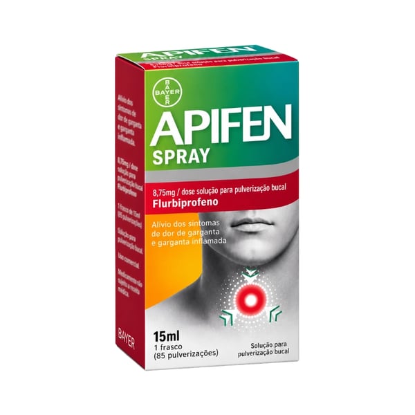 Apifen Spray 8.75 mg/dose Frasco 15 ml Solução pulverização bucal