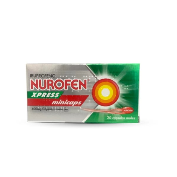 Nurofen Xpress Minicaps MG, 400 mg Blister 20 Unidade(s) Caps mole