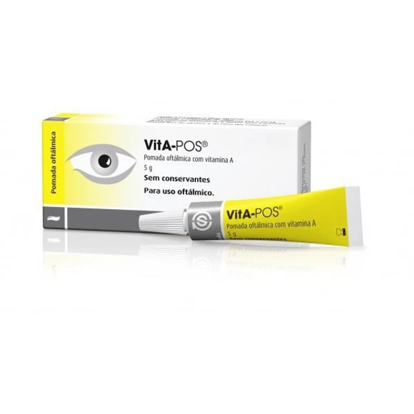 Vita-Pos Pomada Oftámica Vitamina A 5 g