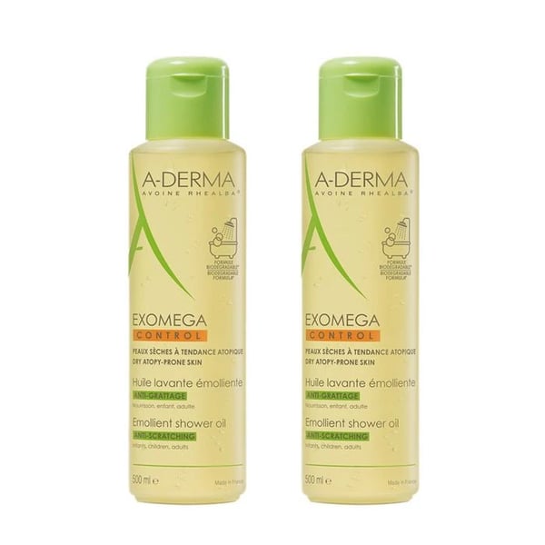 A-Derma Duo Óleo Duche Pele Atópica 2 x 500 ml com Desconto de 65% na 2ª Embalagem
