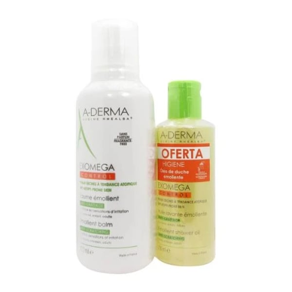 A-Derma Exomega Control Creme 400 ml Oferta Óleo Duche 200 ml
