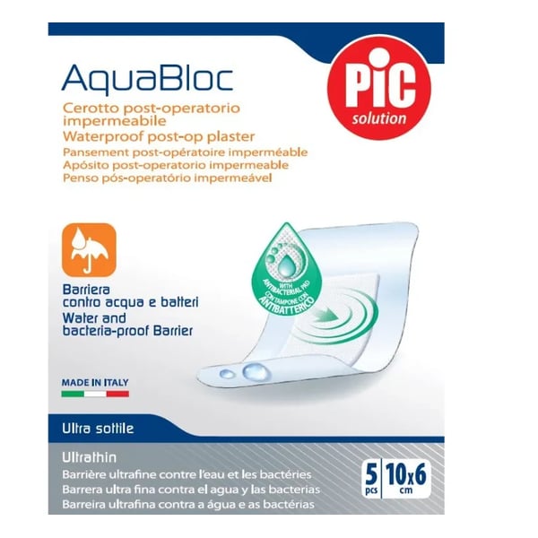 Pic.2026009000000 Penso Aquabloc Pós-operatório 10x6cm 5 unidades 