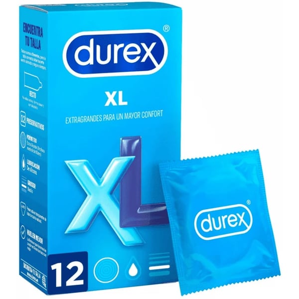 Durex Natural Preservativos XL 12 unidades  