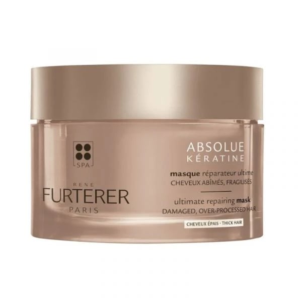 René Furterer Absolue Kératine Máscara Reparadora Cabelo Espesso 200 ml