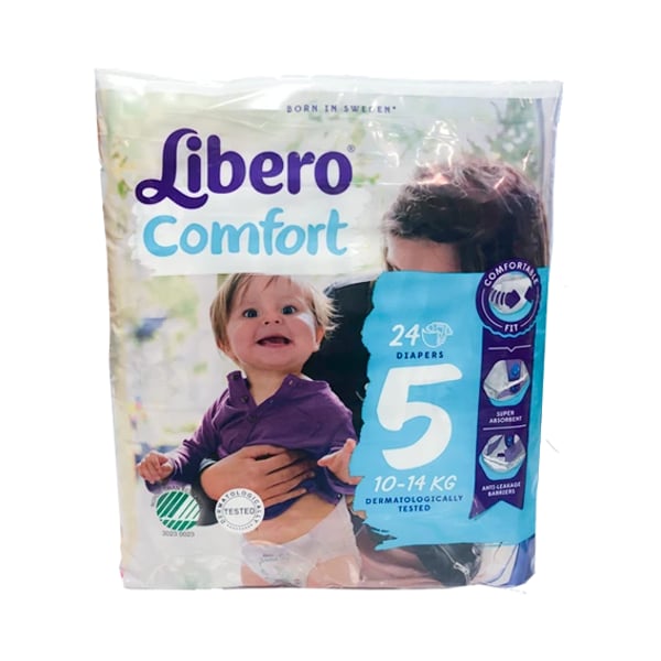 Libero Comfort 5 Fralda 10-14 kg X 24