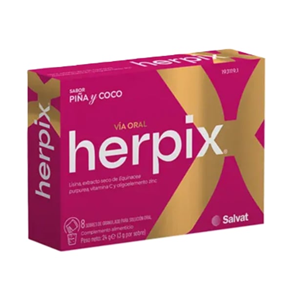 Herpix Saq Gran 3g X8 pó susp oral saq