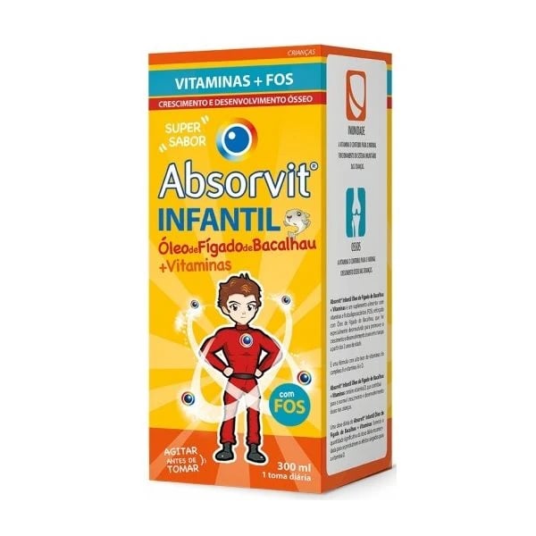 Absorvit Infantil Óleo Fígado Bacalhau Emulsão 300 ml