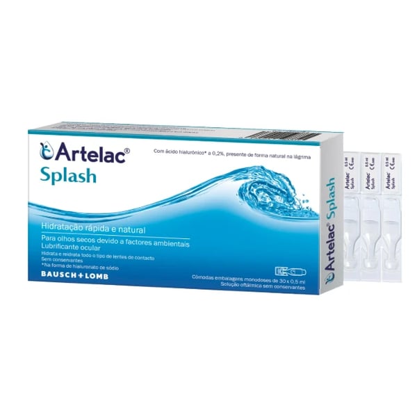 Artelac Splash Monodose Colírio 0,5 ml x 30 unidades