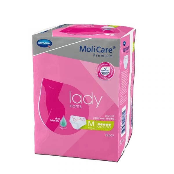 Molicare Lady Pants 5 Gotas Tamanho M 8 unidades