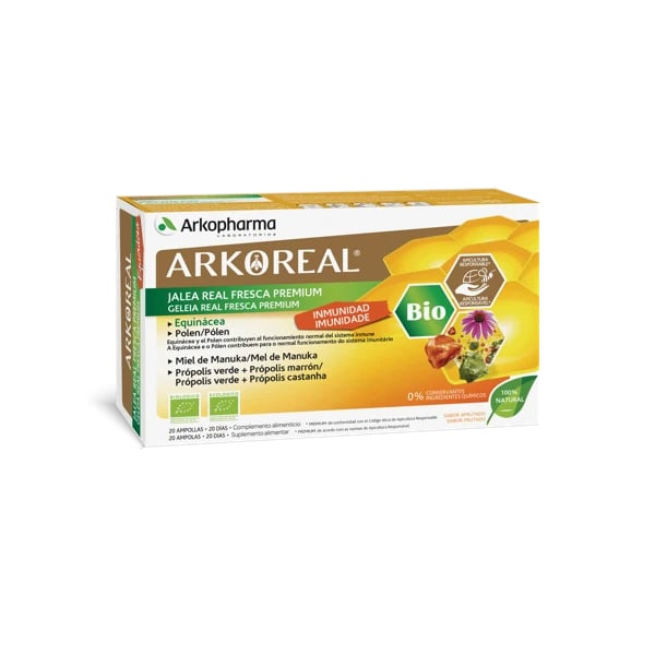 Arkoreal Geleia Real Imunidade 20 Ampolas de 15 ml