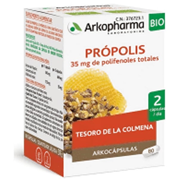 Arkocapsulas Propolis Bio 80 Cápsulas