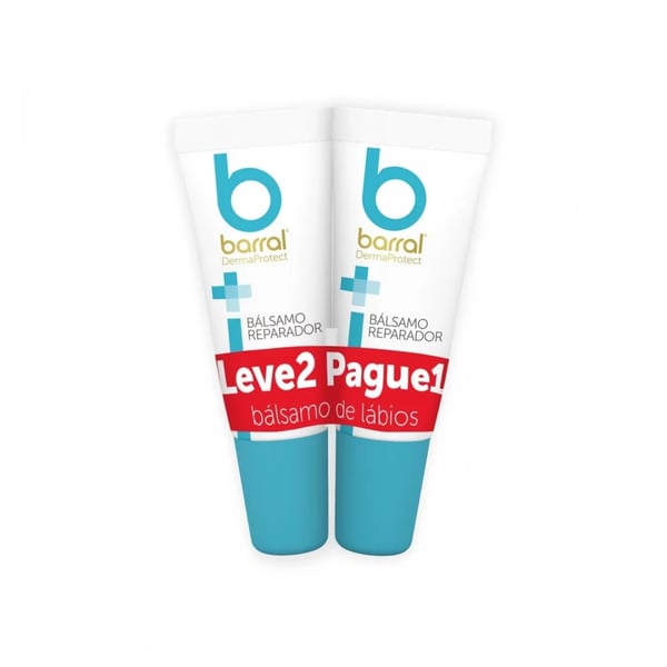 Barral DermaProtect Pack Promocional Bálsamo Reparador Lábios 10 ml 2 unidades