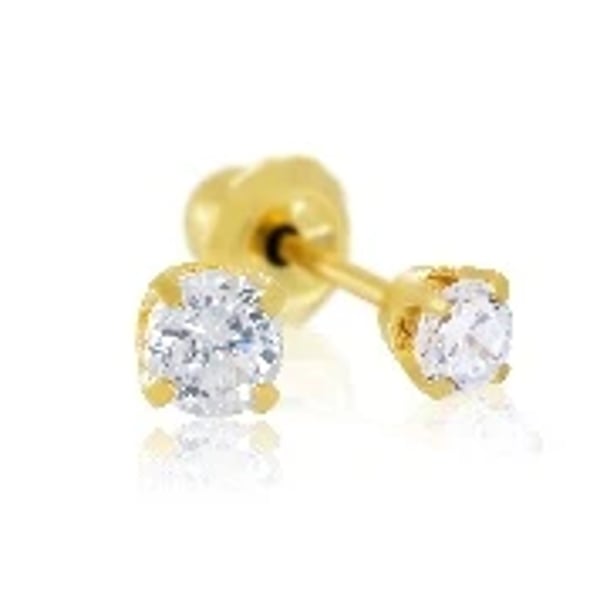 Inverness Brinco Sensível Zircão 3Mm Cristal Ins525