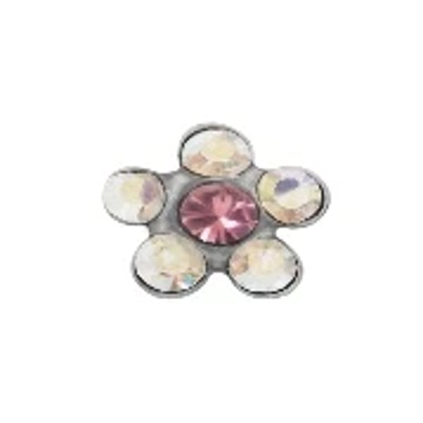 Inverness Brinco Sensível Flor Cristal Rosa Ins120
