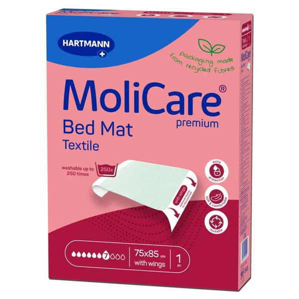 Molicare Bed Mat Textile Resguardo Abas 7 gotas 75 cm x 85 cm
