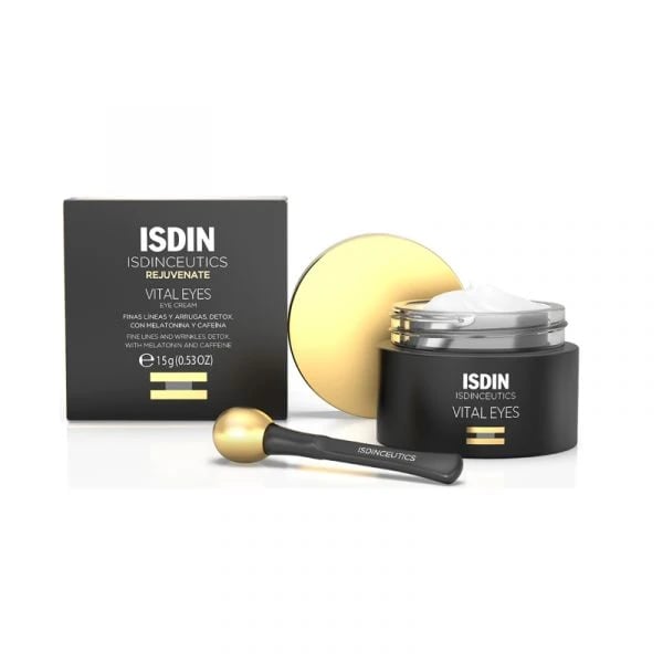 Isdinceutics Rejuvenate Vital Eyes Creme reparador contorno de olhos 15 g + Massajador efeito frio