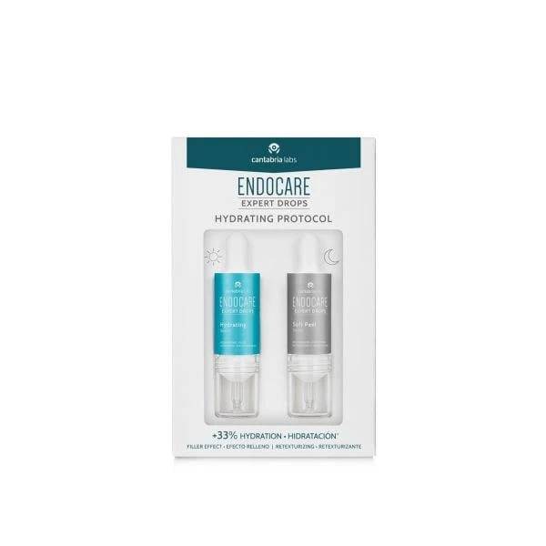 Endocare Expert Drops Hydrating Protocol Sérum hidratante 10 ml + Sérum Retexturizante 10 ml