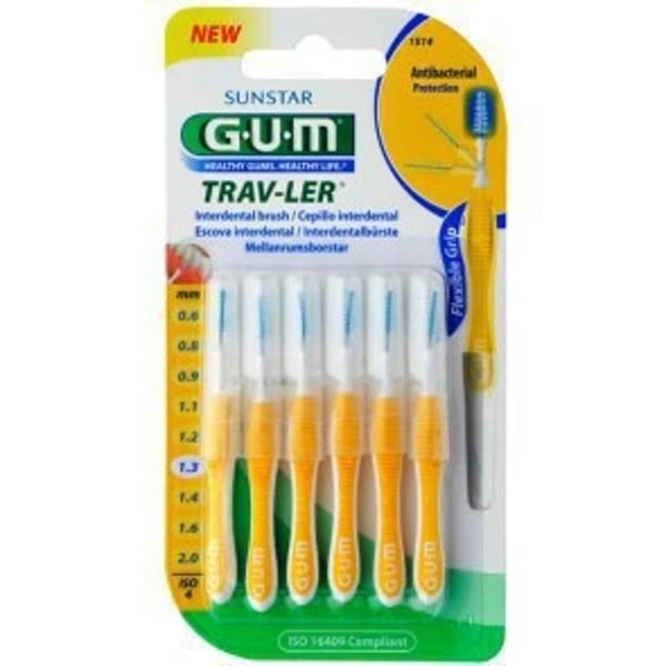 Gum Trav-Ler Escovilhão 1514 Fino Cónico Portátil x 6
