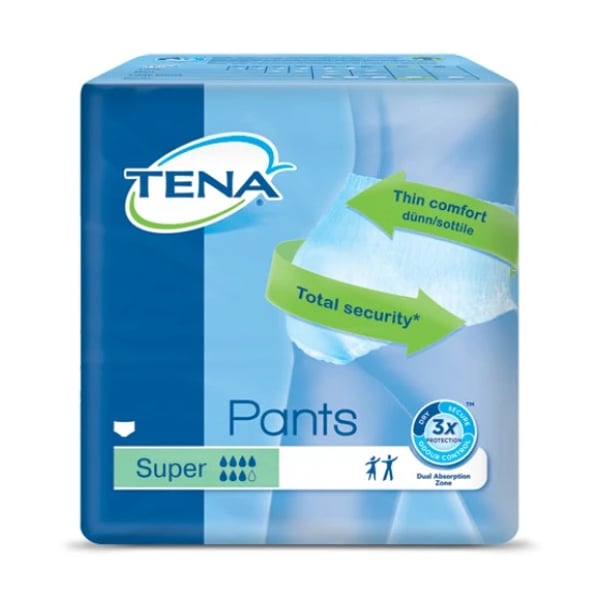 Tena Pants Cueca Super Tamanho L 100/135 cm x 12 Unidades