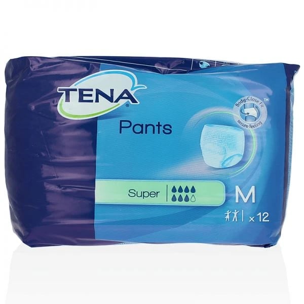 Tena Pants Cueca Super M 80/110cmx12