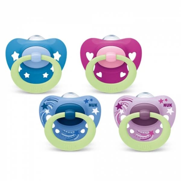 Nuk Signature Night Chup Silicone Tamanho 1 X2