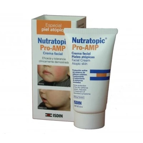 Nutratopic Pro-AMP Creme Facial Pele Atópica  50 ml