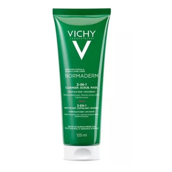 Vichy Normaderm Creme Máscara Esfoliante 3 em 1 125 ml