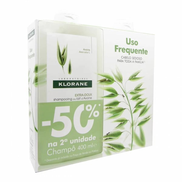 Klorane Duo Champô Uso Frequente 2 x 400 ml