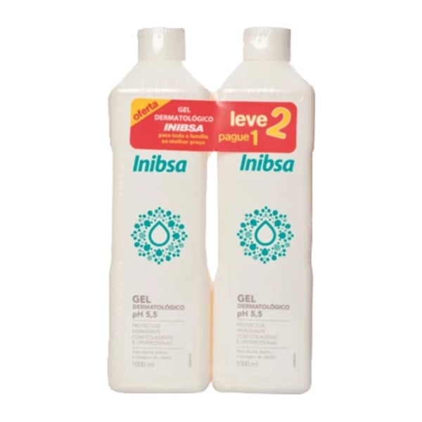Inibsa Duo Gel Dermatológico 2 x 1000 ml com Oferta de 2ª Embalagem